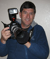 Jim Zim with his Canon 10D digital camera